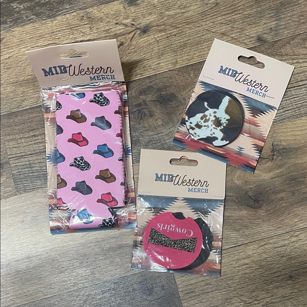 Slim Coozie and car coasters
